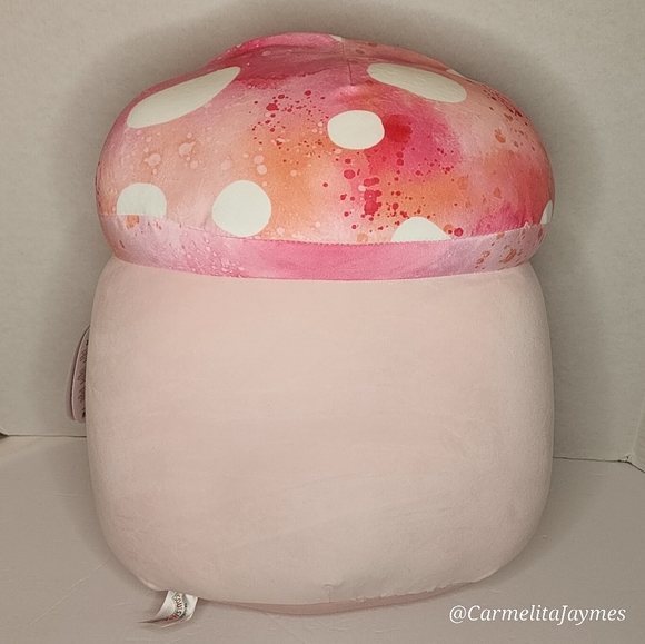 ❤️ MOLLY 🍄 Winking Pink Mushroom 16 in Valentine 2024 Original Squishmallow NWT - Picture 4 of 8